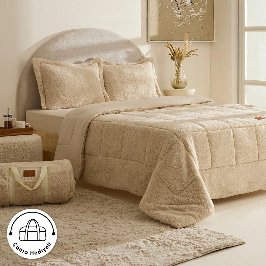Karaca Home Balmy Cozy Comfort/Uyku Seti Çift Kişilik Bej