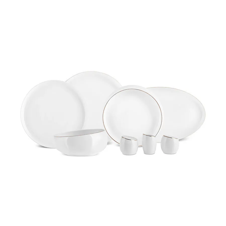 Karaca Stream Bone Astro 53 Parça 12 Kişilik Yemek Takımı Gold