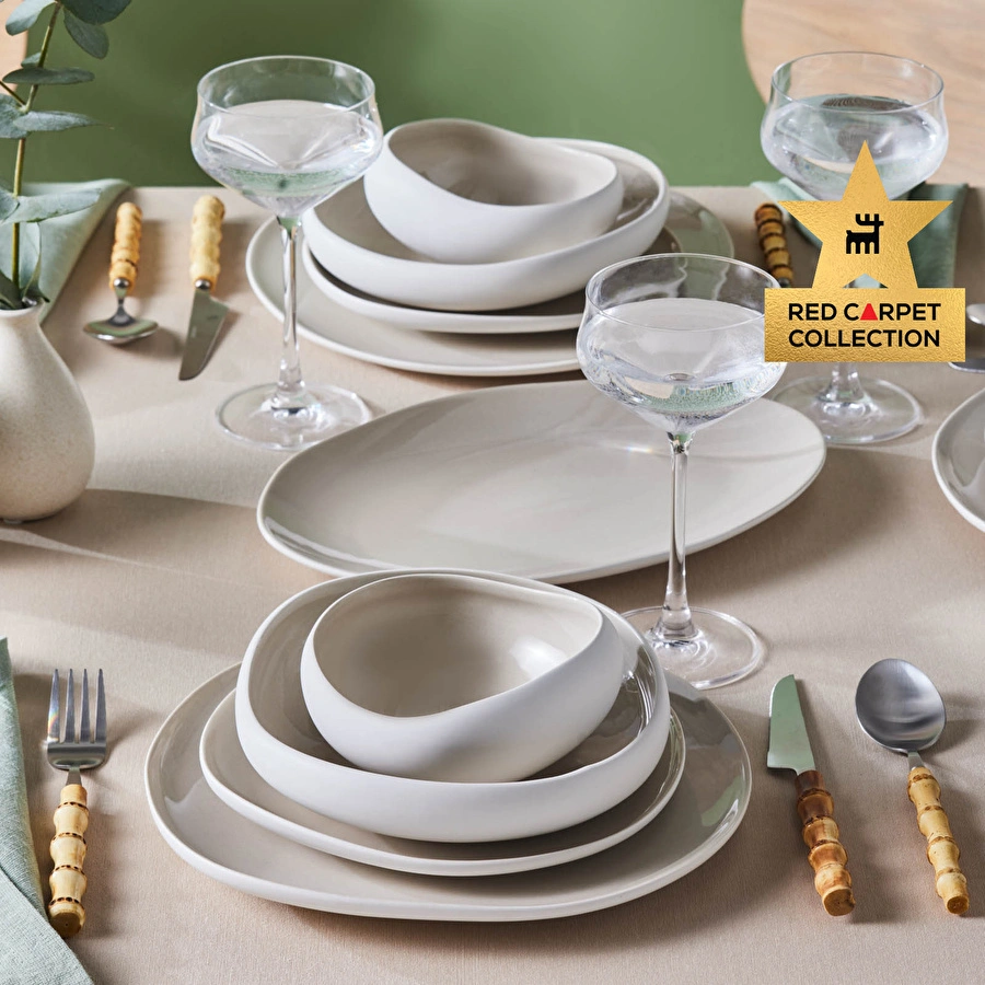 Karaca Red Carpet Earth Collection Cupid 55 Parça 12 Kişilik Yemek Takımı