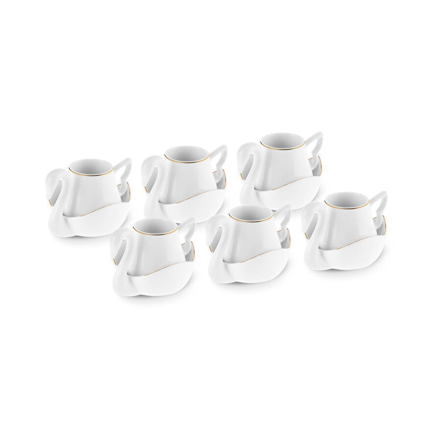 Karaca Swan 6 Kişilik Kahve Fincan Takımı