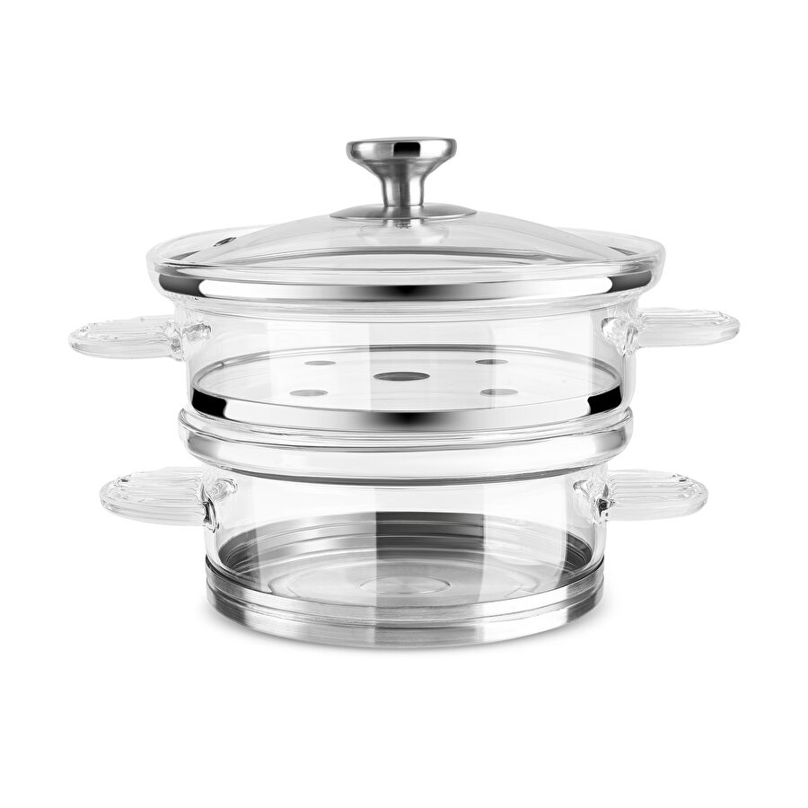 Karaca York Borosilikat Cam Buhar Tenceresi 18 cm