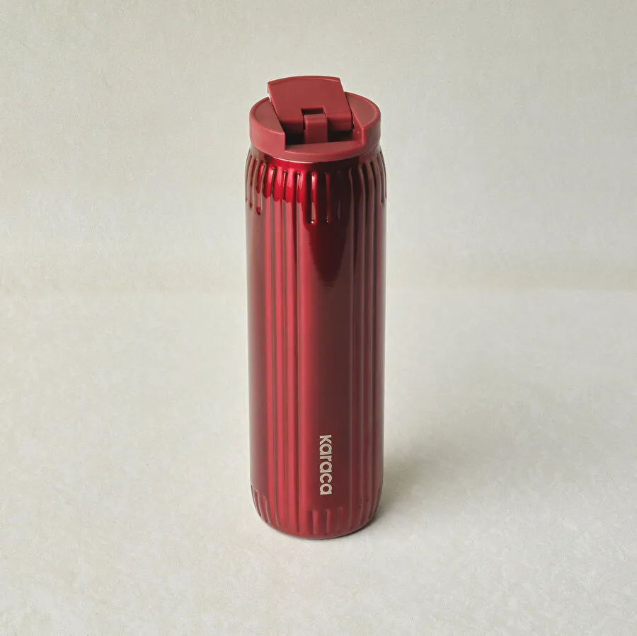 Karaca Rimo Sızdırmaz Çelik Termos 600 ml Kırmızı