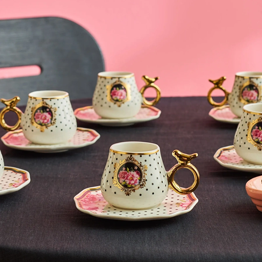 Karaca Şehrazat 6 Kişilik Kahve Fincanı 90 ml