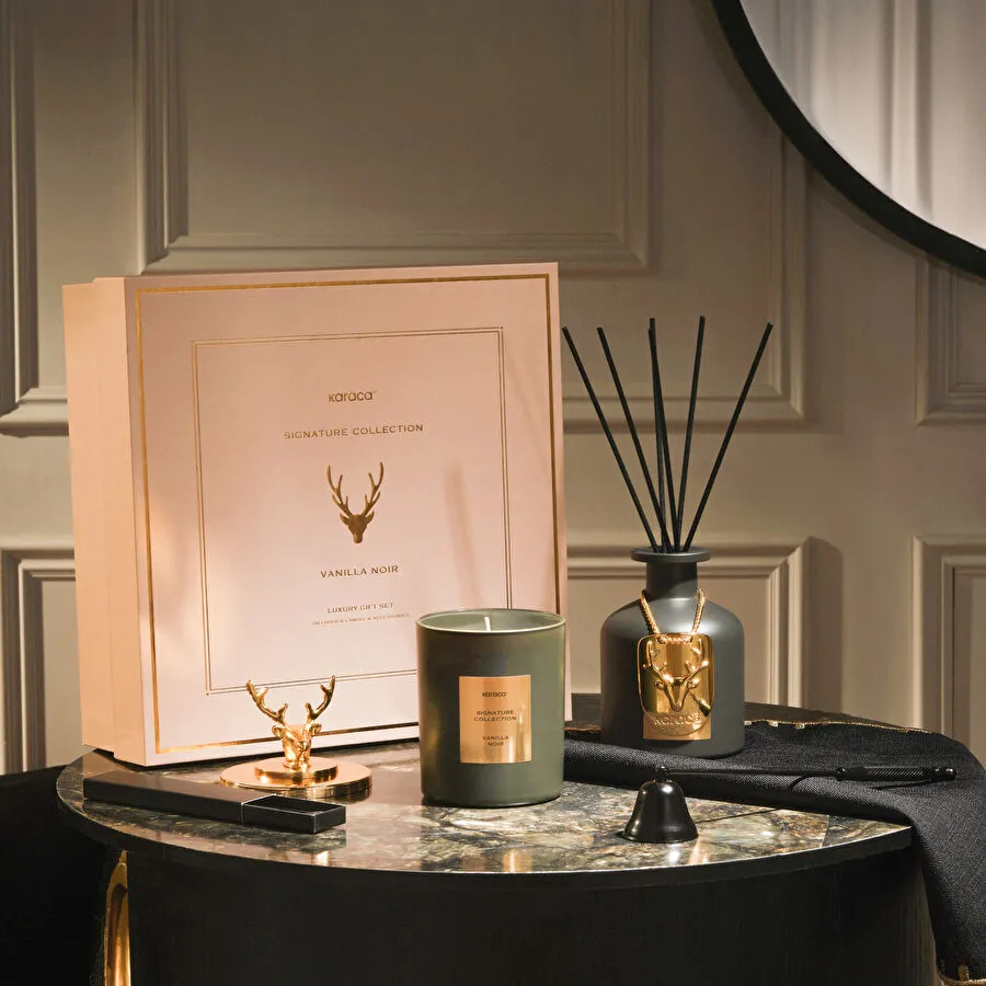 Karaca Home Signature Collection Reed Mum ve Oda Kokusu Vanilla Noir