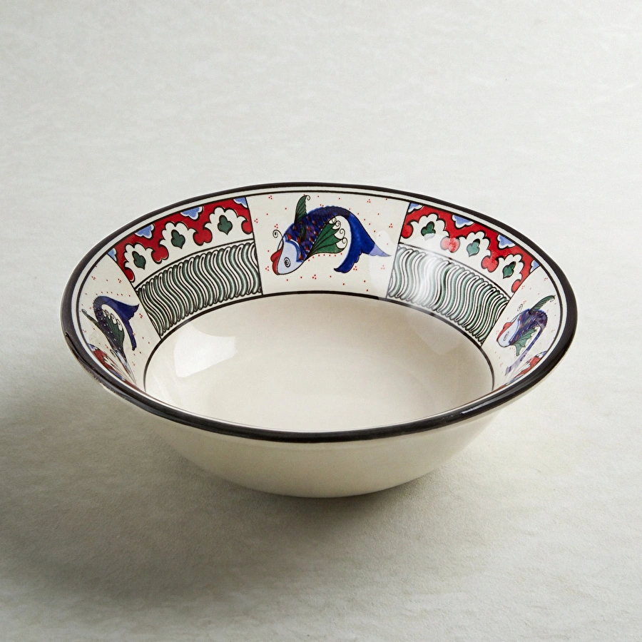 Karaca x Ömür Akkor İznik Balık Kase 16 cm