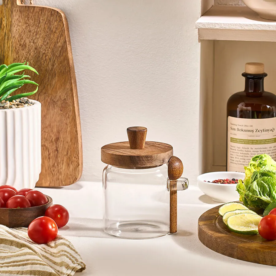Karaca Mova Akasya Kaşıklı Saklama Kabı 470 ml