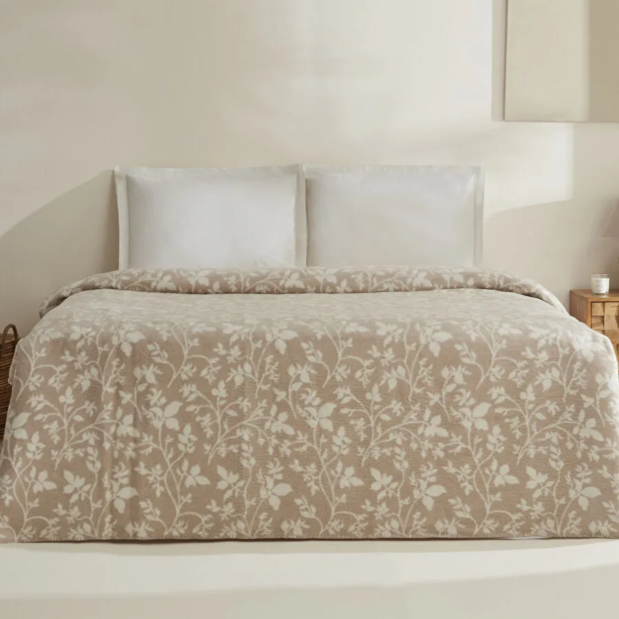 Karaca Home Cintia Çift Kişilik Akrilik Battaniye Sütlü Kahve