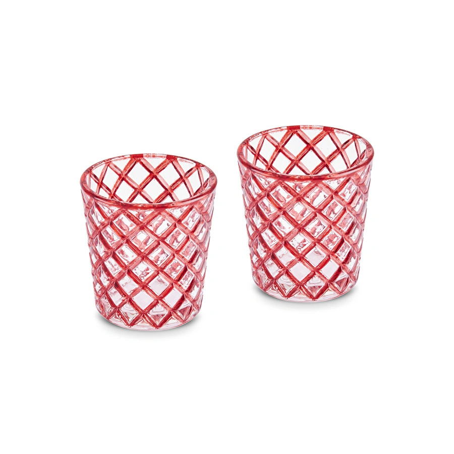 Karaca Vetna 2'li Kahve Yanı Bardağı Kırmızı