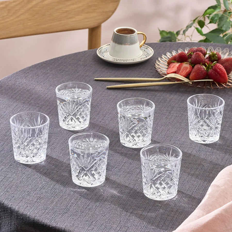 Karaca Melodia 6'lı Kahve Yanı Bardağı Şeffaf