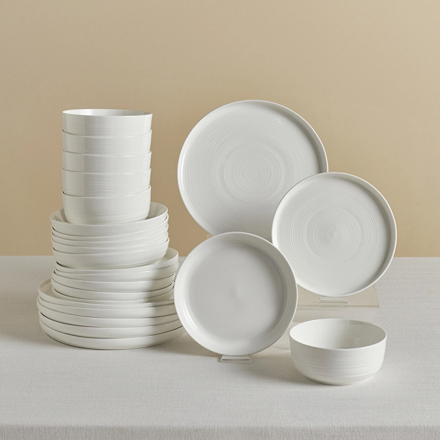 Karaca Stream Bone Blair 24 Parça 6 Kişilik Yemek Takımı