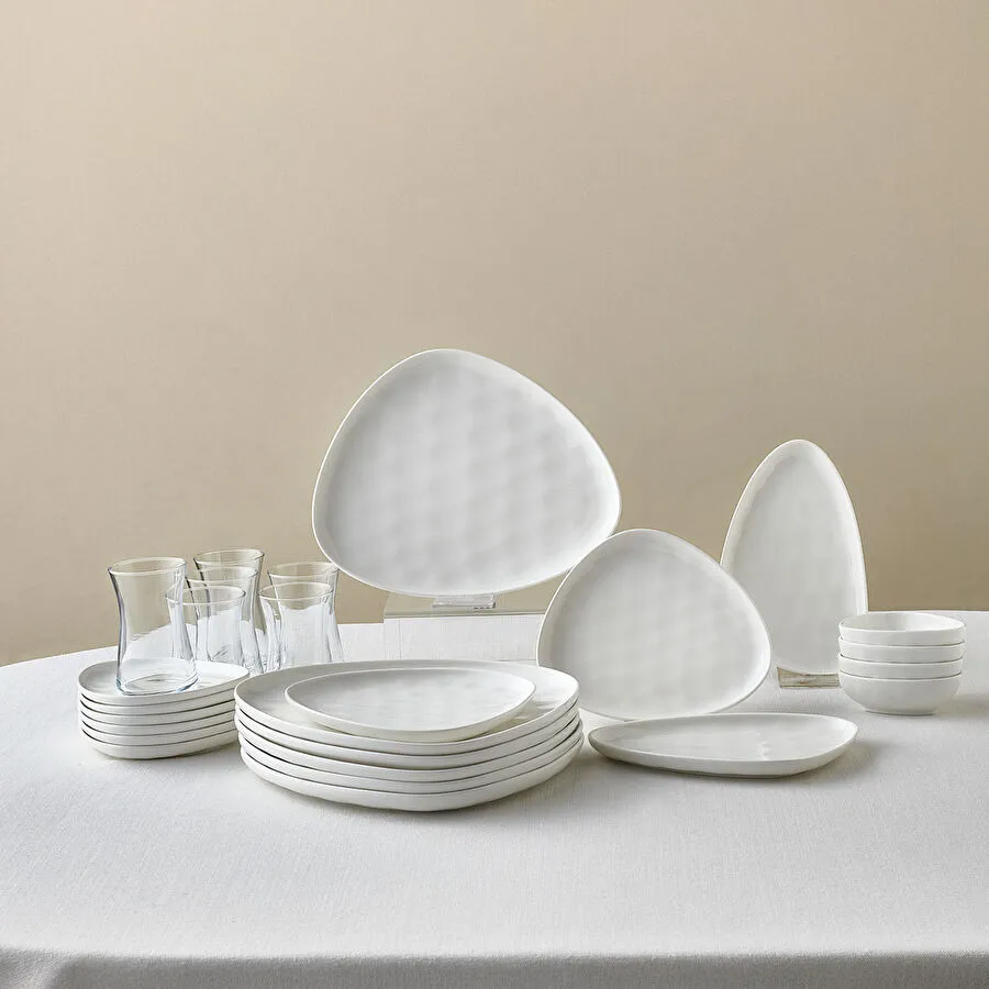 Karaca Forever Bone Orla 26 Parça 6 Kişilik Kahvaltı Takımı