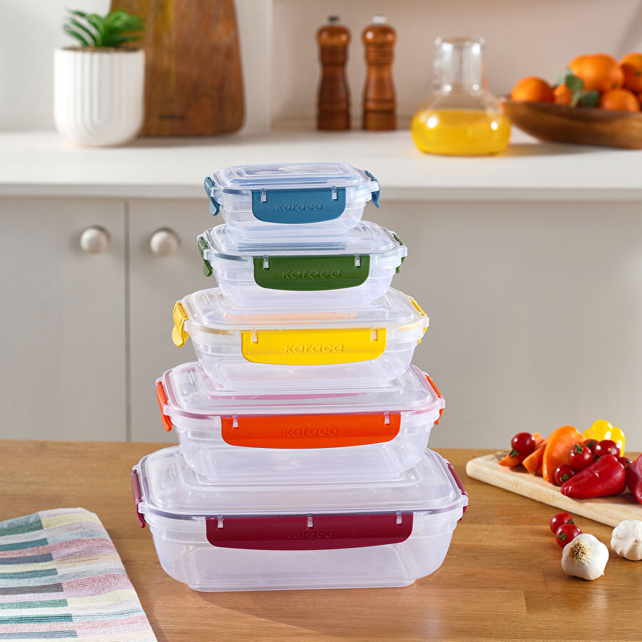 Karaca Locker Save 5'li Saklama Kabı