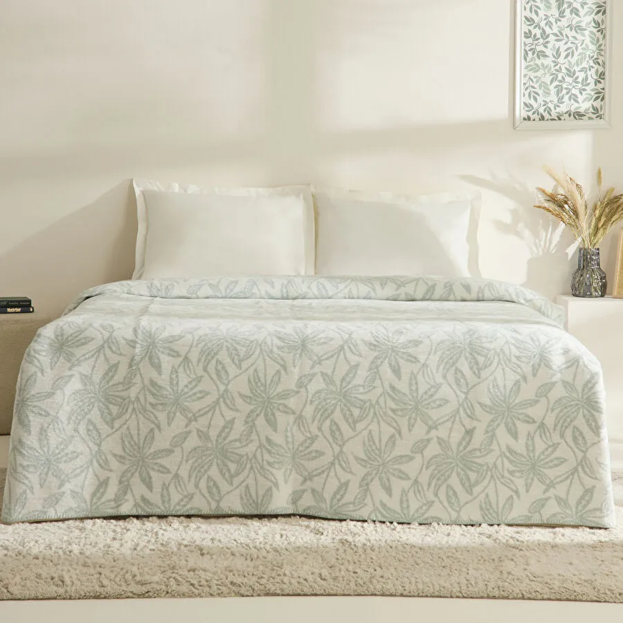 Karaca Home Layla Çift Kişilik Aktilik Battaniye Mint