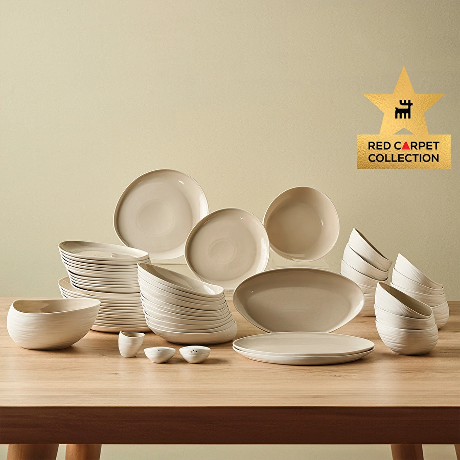 Karaca Red Carpet Earth Collection Rise 55 Parça 12 Kişilik Yemek Takımı