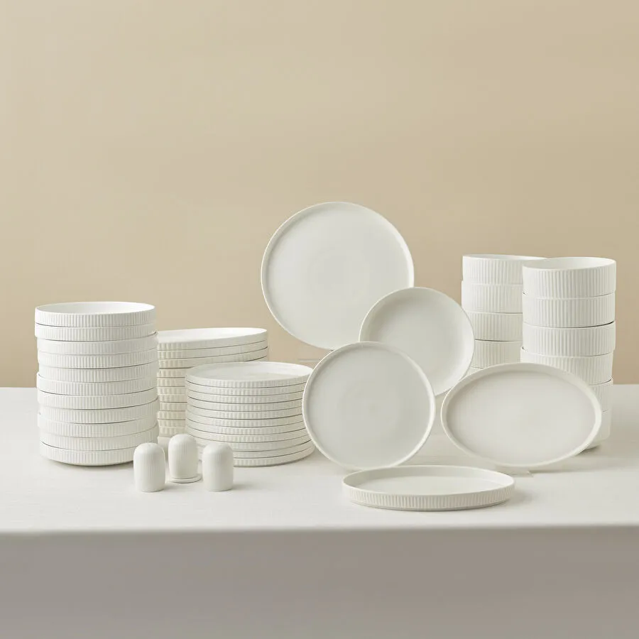 Karaca Forever Bone Pablito 53 Parça 12 Kişilik Yemek Takımı