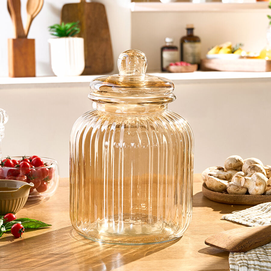 Karaca Binora Kapaklı Cam Kavanoz 4000 ml