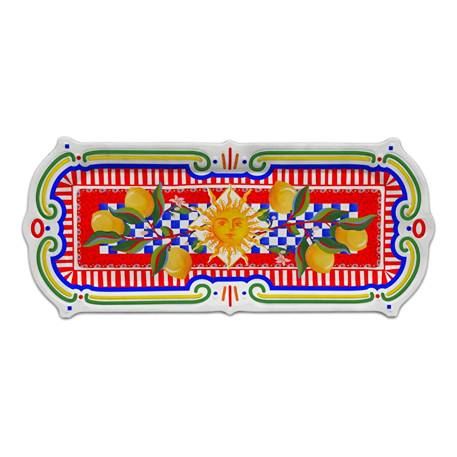 Baci Milano Dolce Vita Dikdörtgen Tepsi 45 cm, Melamin