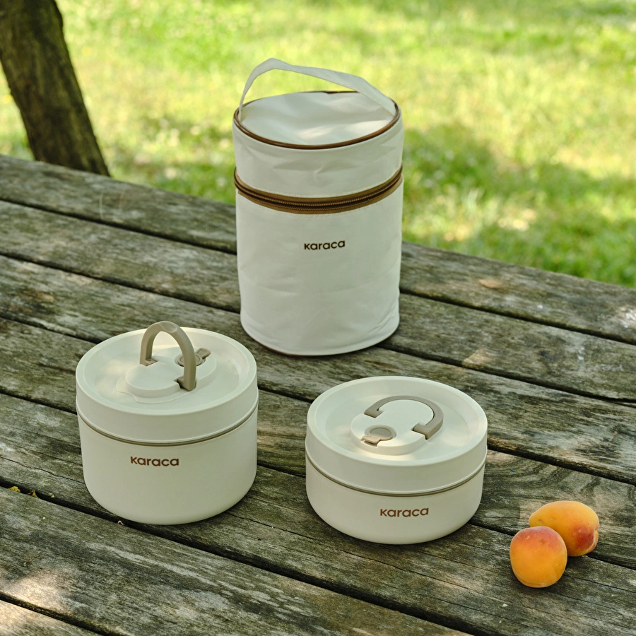 Karaca Packy 2'li Termos Çantalı Çelik Lunch Box