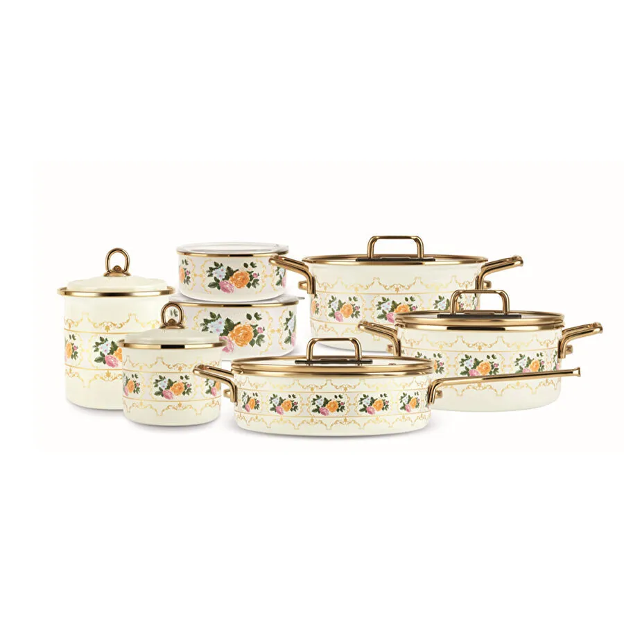 Karaca Viyan 14 Parça Tencere Seti, Baharat Takımı ve Saklama Kabı