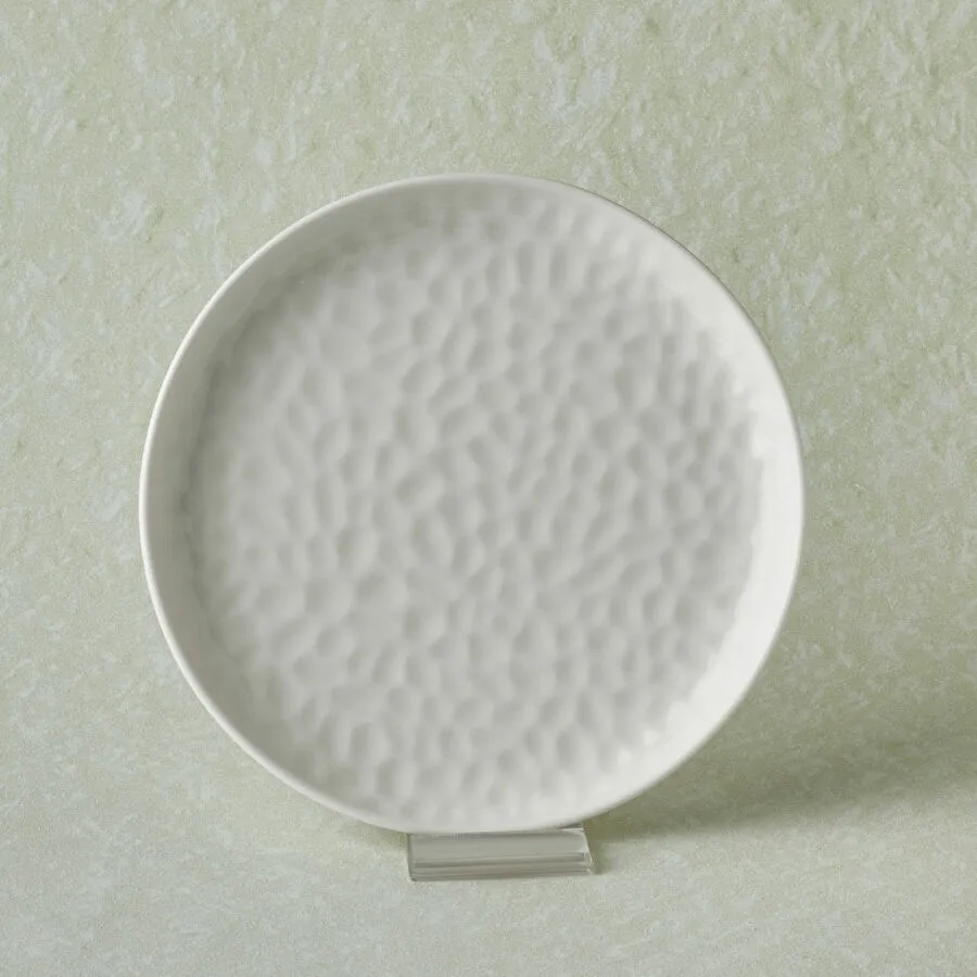 Karaca x Refika Bembeyaz Yuvarlak Tatlı Tabağı 18 cm