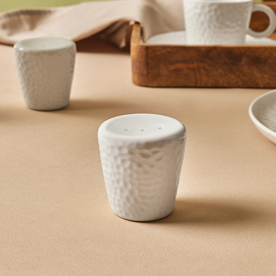 Karaca x Refika Bembeyaz Yuvarlak Tuzluk 6 cm