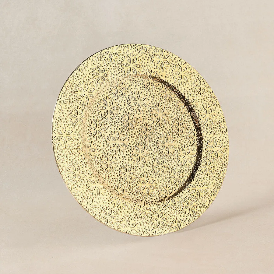 Karaca New Year Yılbaşı Snow Supla Gold 33 cm