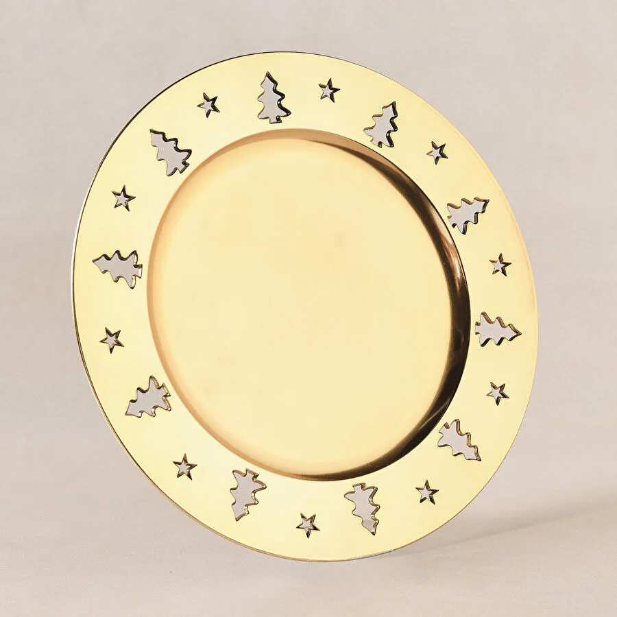 Karaca Home New Year Yılbaşı Tree Supla Gold 33 cm