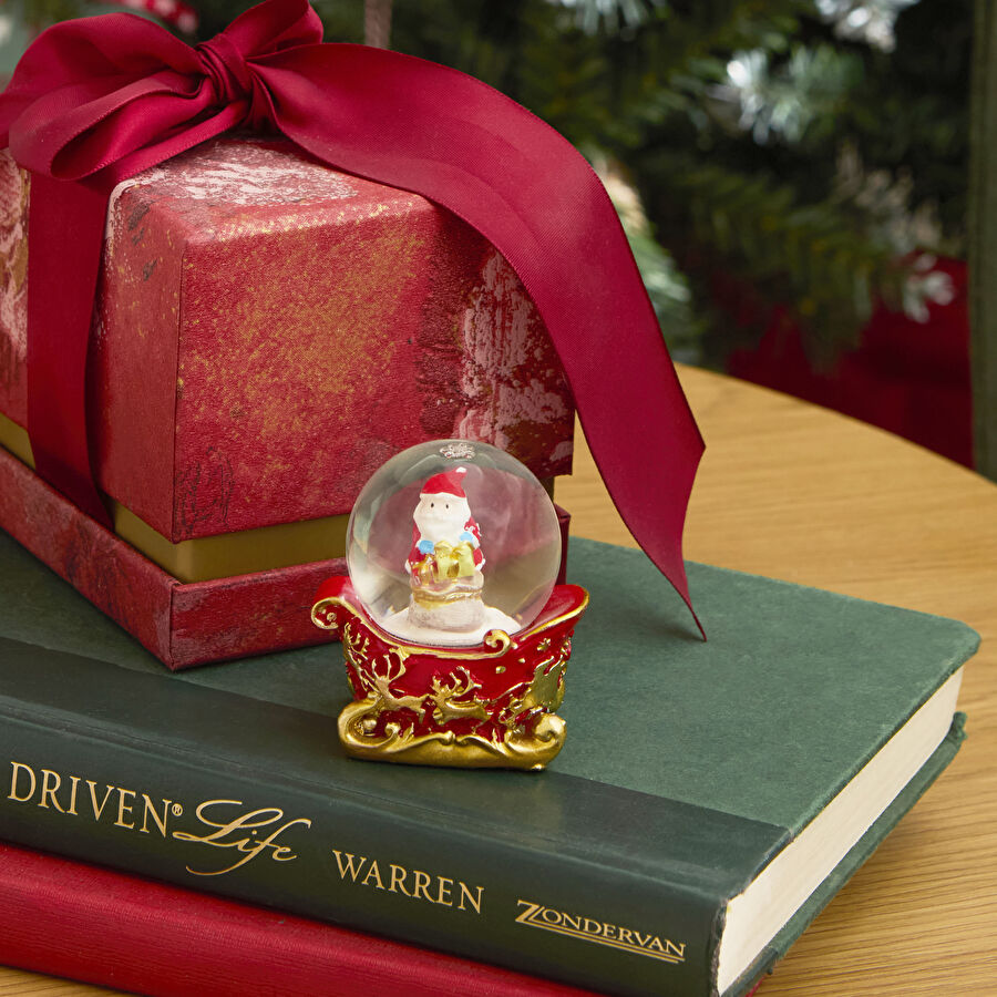 Karaca Home New Year Yılbaşı Kızaklı Noel Baba Kar Küresi