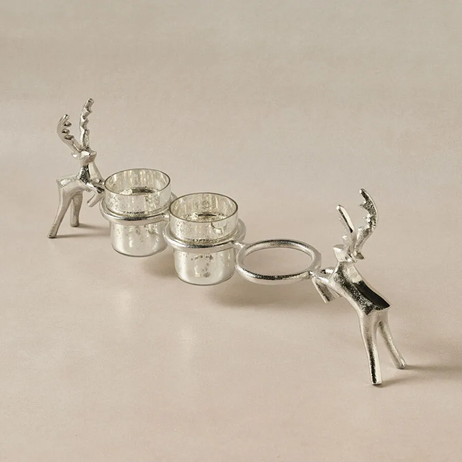 Karaca Home Roe 3'lü Dekoratif Mumluk 47x16,5 cm