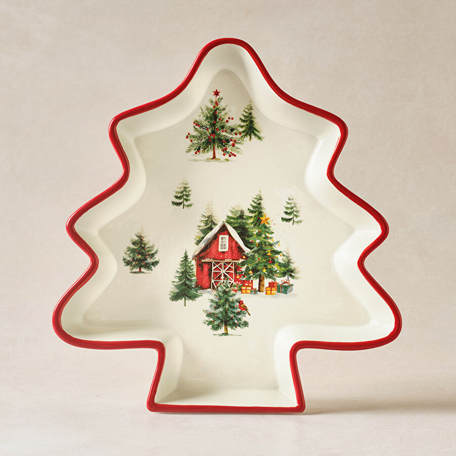 Karaca New Year Yılbaşı Cottage Çerezlik 29 cm