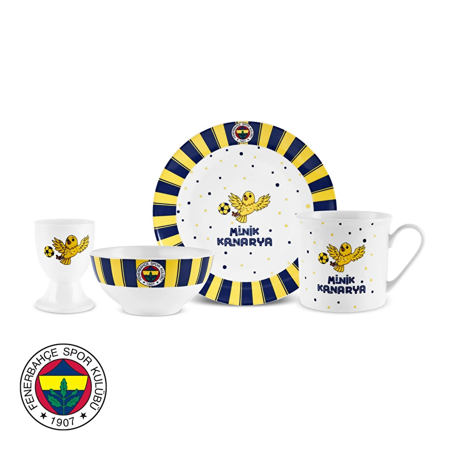 Karaca x Fenerbahçe Lisanslı 4 Parça Mama Takımı
