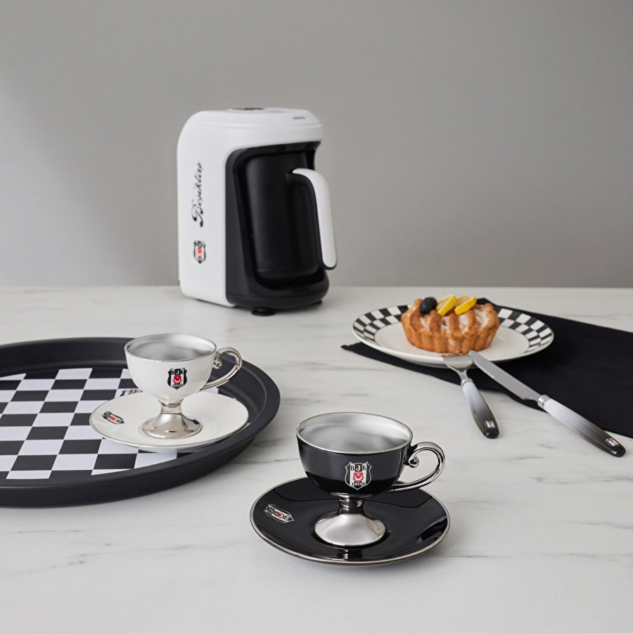 Karaca x Beşiktaş Lisanslı 2 Kişilik Kahve Fincan Takımı 80 ml