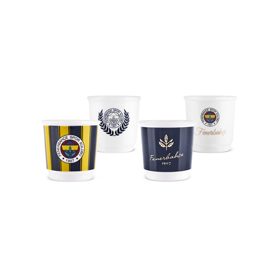 Karaca x Fenerbahçe 4 Kişilik Espresso Seti 90 ml