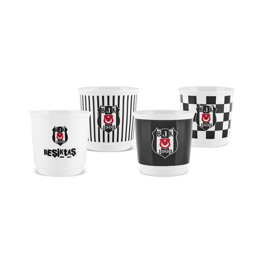 Karaca x Beşiktaş 4 Kişilik Espresso Seti 90 ml