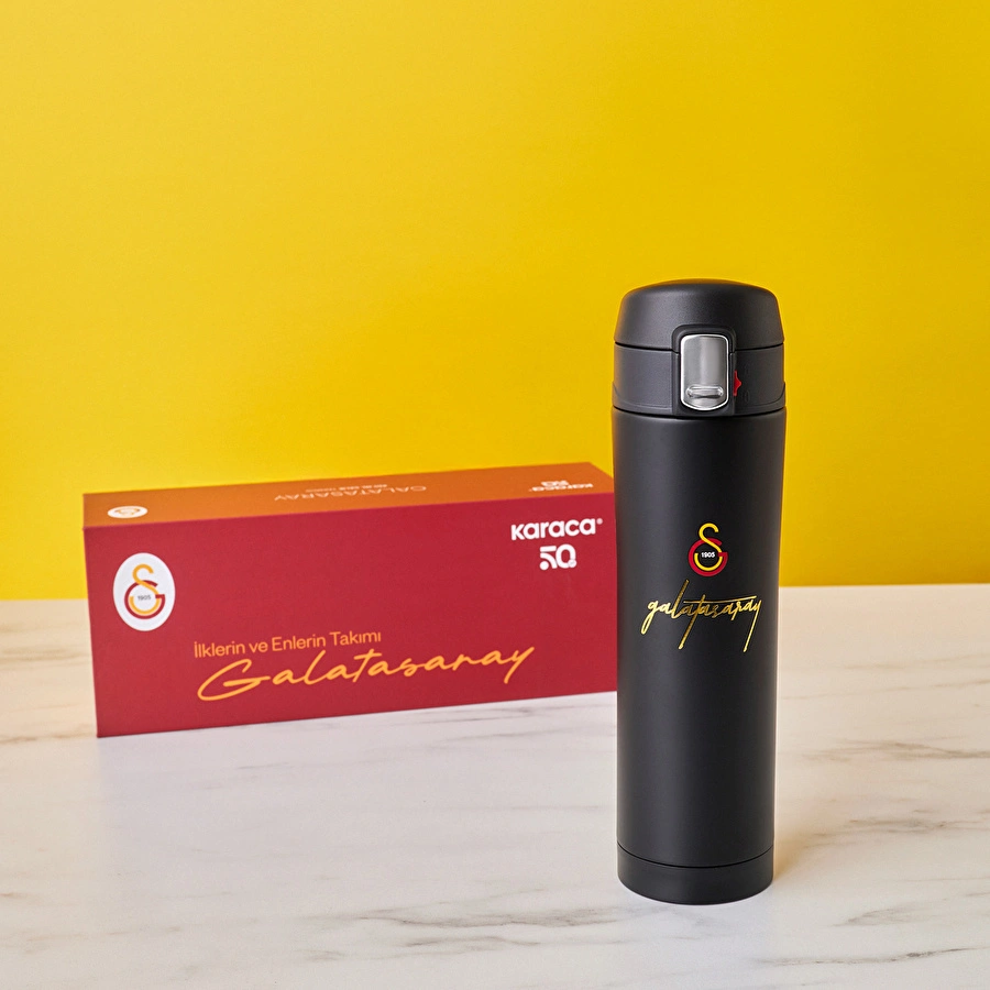 Karaca x Galatasaray Çelik Sızdırmaz Termos Kutulu 450 ml