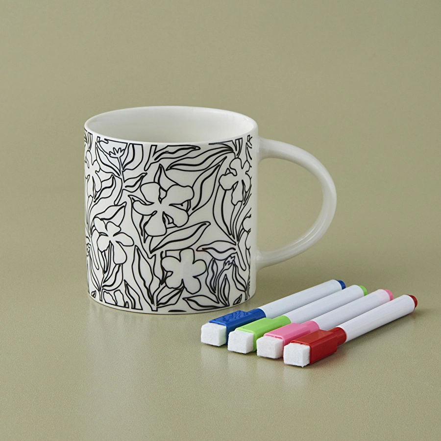 Karaca Harper Flower Diy Mug 350 ml