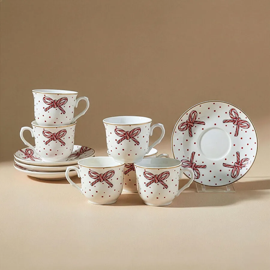 Karaca Bowie 6 Kişilik Kahve Fincan Takımı 80 ml