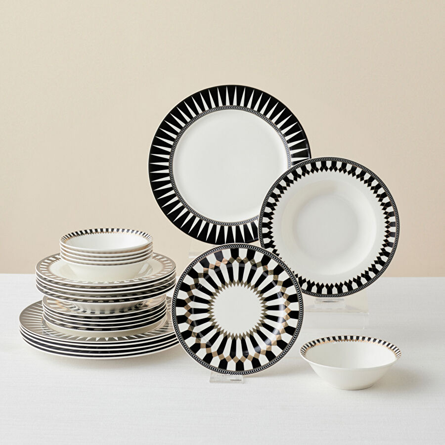 Karaca Elegance Bone Helsinki 24 Parça 6 Kişilik Yemek Takımı