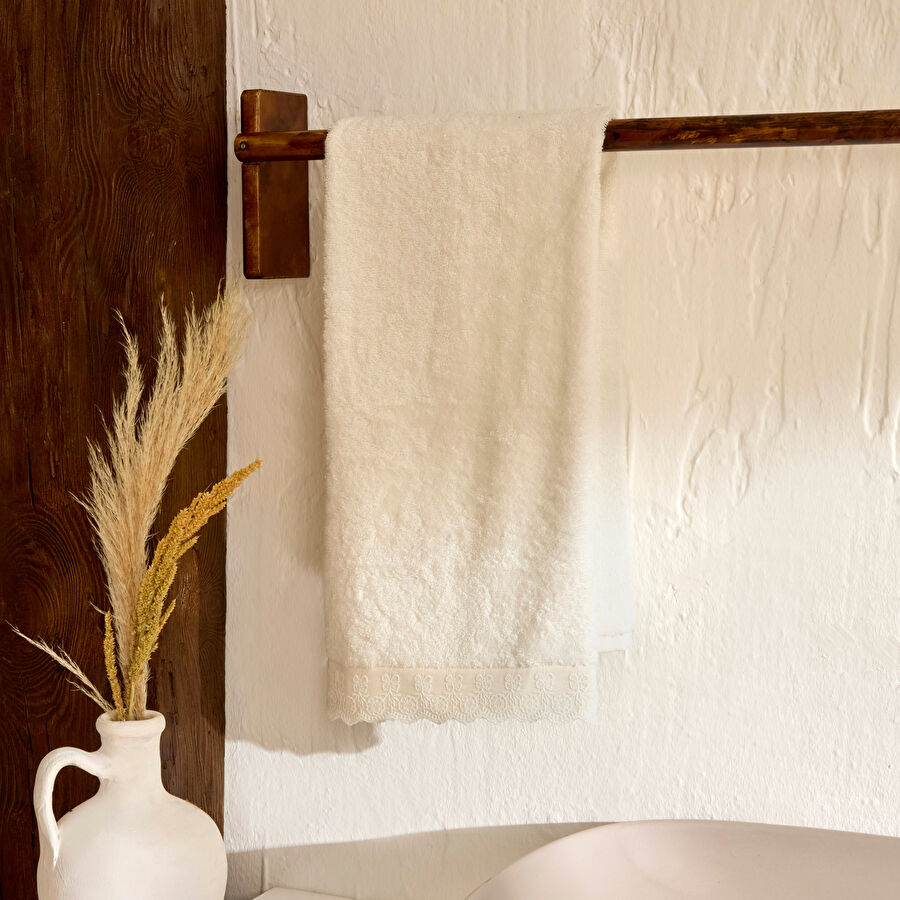 Karaca Home Artisan Demeter %100 Pamuk El Havlusu Ekru 30x50 cm