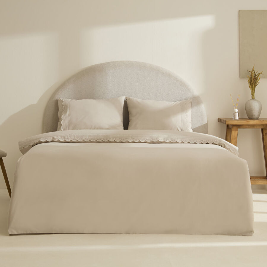 Karaca Home Ovelin Çift Kişilik Nevresim Takımı Bej