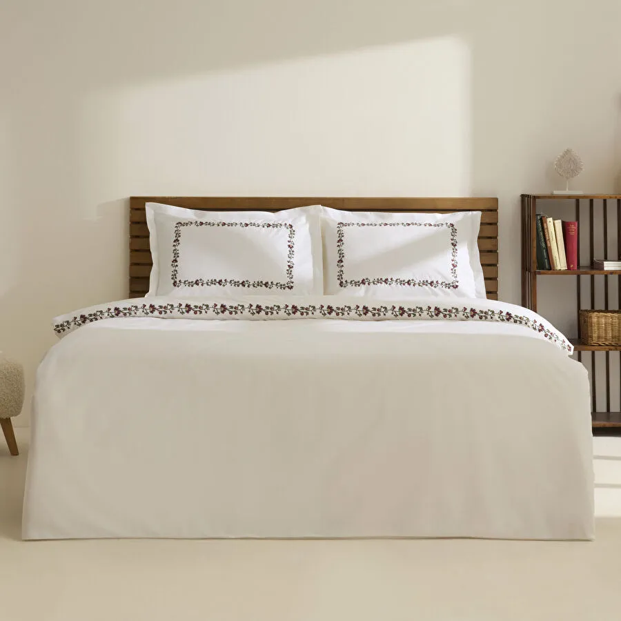 Karaca Home Merlith Çift Kişilik Nevresim Takımı Beyaz