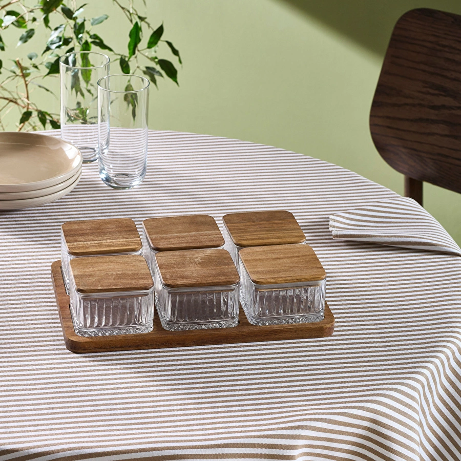 Karaca Mova Akasya 6'lı Tepsili Kahvaltılık