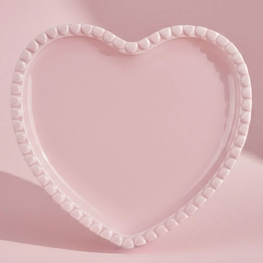 Karaca Pink Love Pasta Tabağı Pembe 21 cm