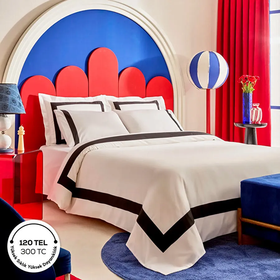 Karaca Home X 2Wins Fame %100 Pamuk Saten Çift Kişilik Nevresim Takımı Beyaz