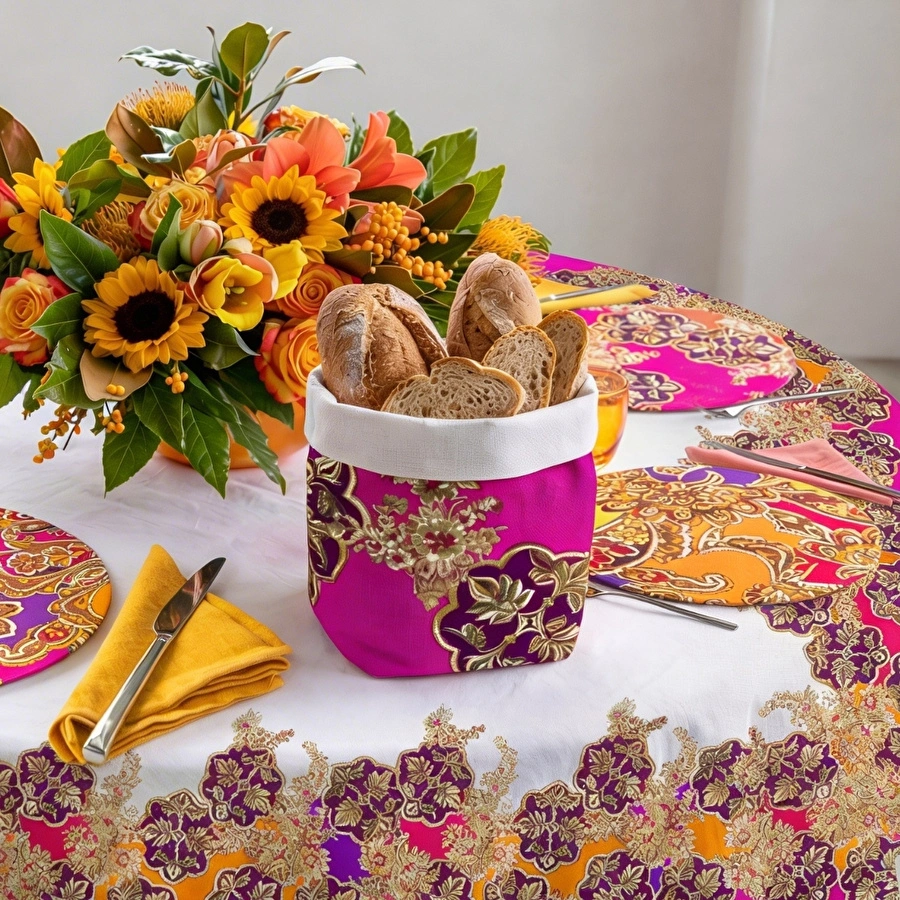 Baci Milano Vesti La Tavola Cachemire Ekmek Sepeti