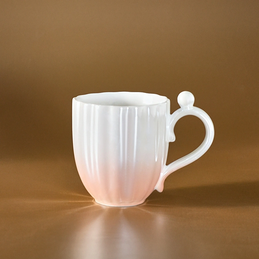 Karaca Shell Lüsterli Pembe Mug 380 ml