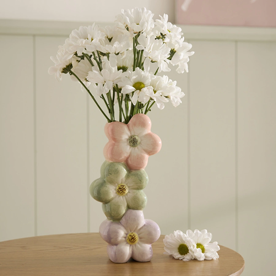 Karaca Home Daisy Vazo 10,7x5,8x22,3 cm