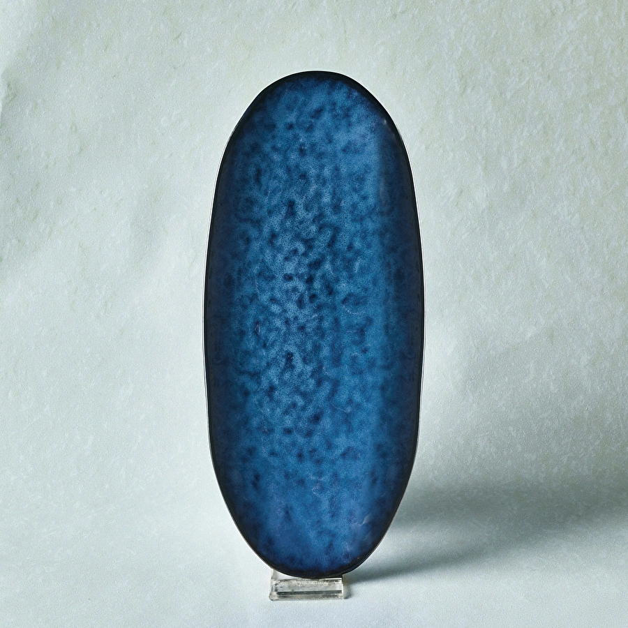 Karaca Nebula Blue Kayık Tabak 33 cm