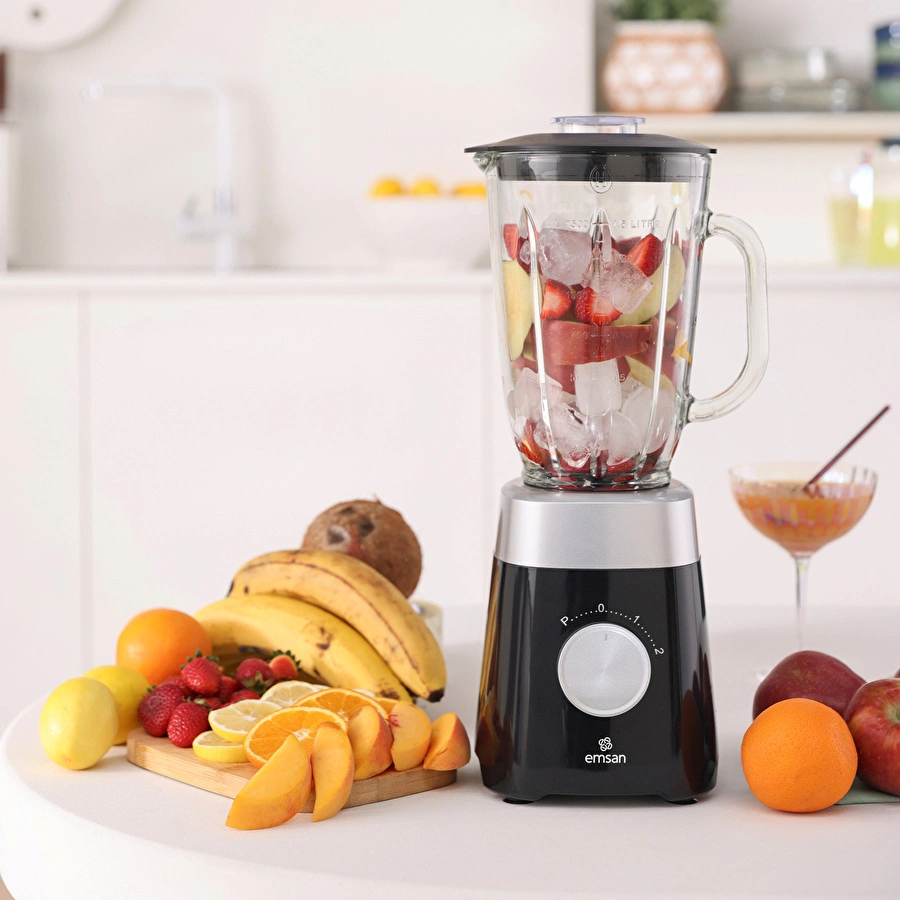 Emsan Multiblend Smoothie Blender Black 1000W