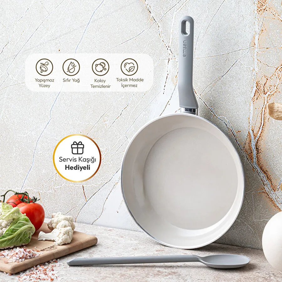 Emsan Swiss Cyrstal RS Tava Gri 26 cm